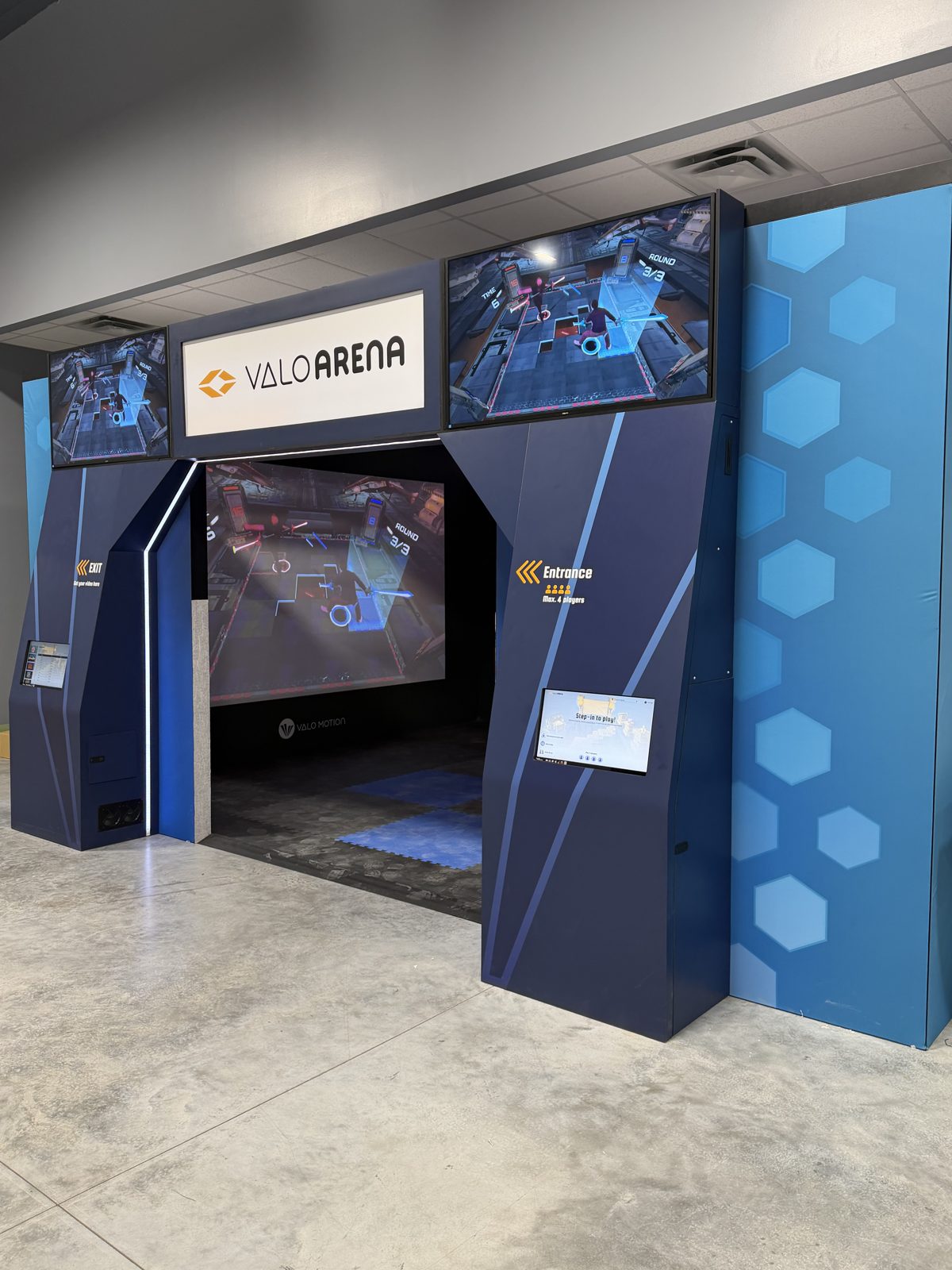 ValoArena interactive game room at Alleyway Entertainment